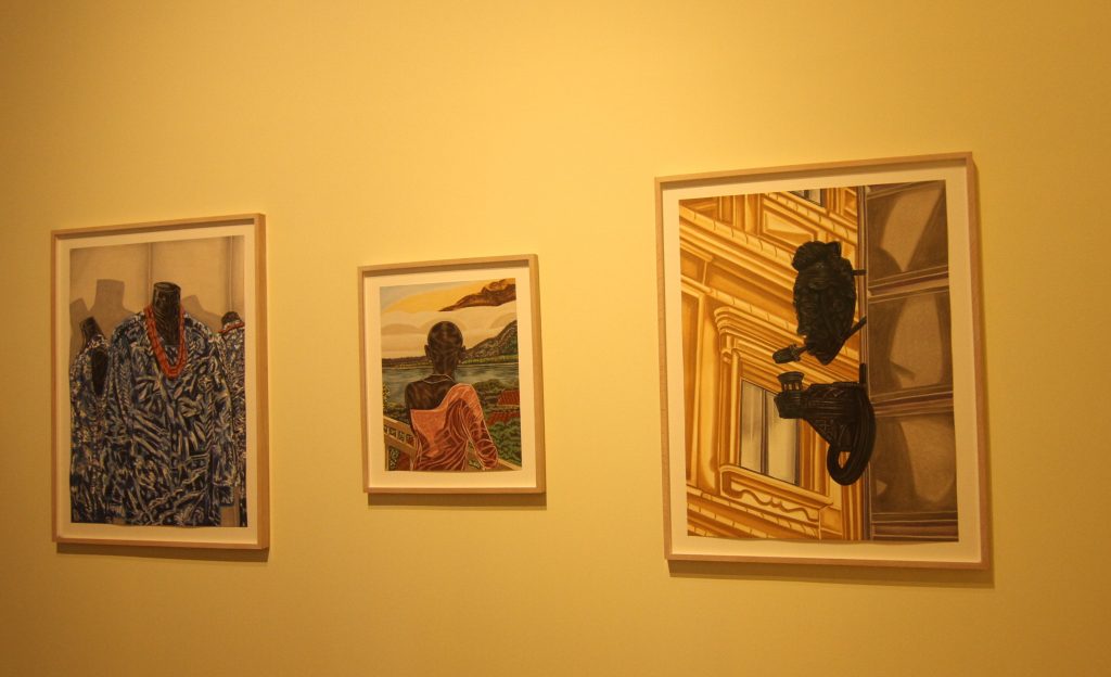 Toyin Ojih Odutola, Scenes of Exchange, Installation View, Manifesta 12, 2018.