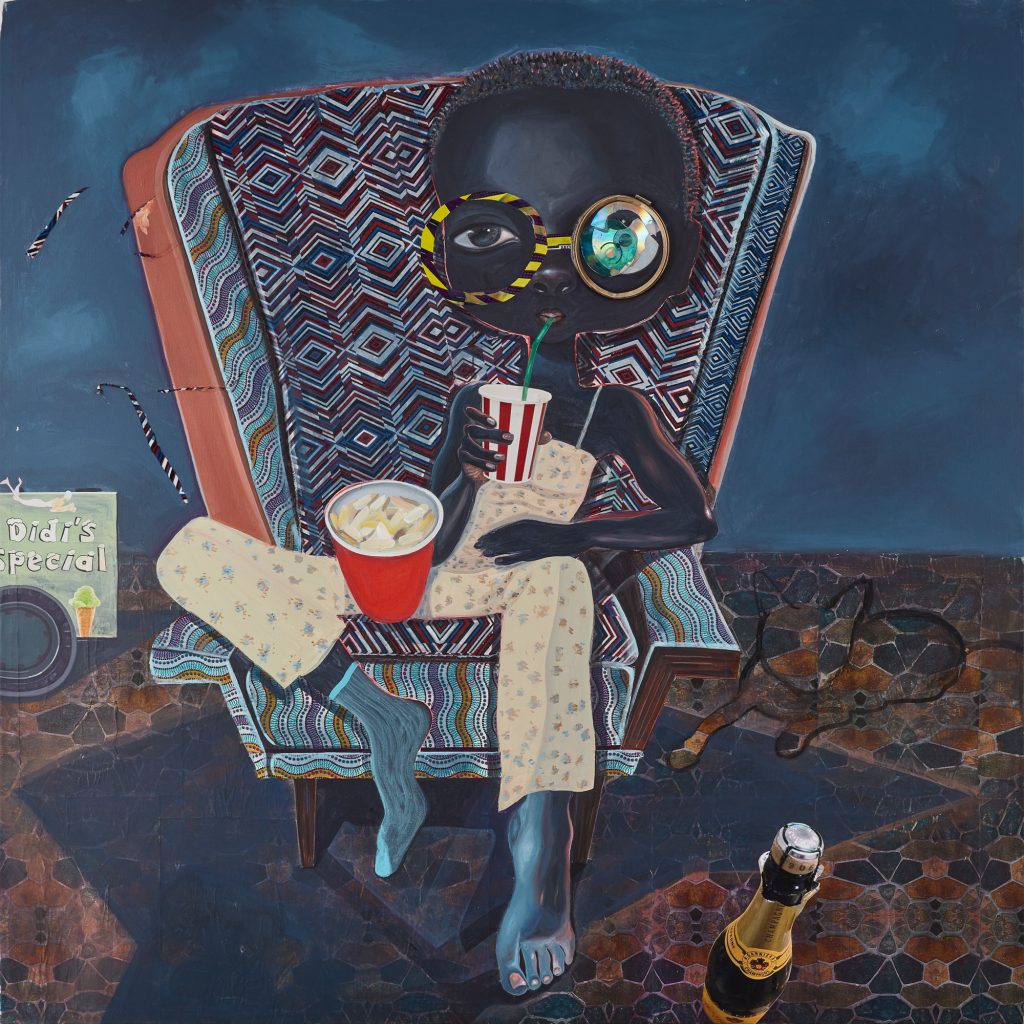 Ndidi Emefiele, An Audience, 2018, Courtesy of Rosenfeld Porcini gallery