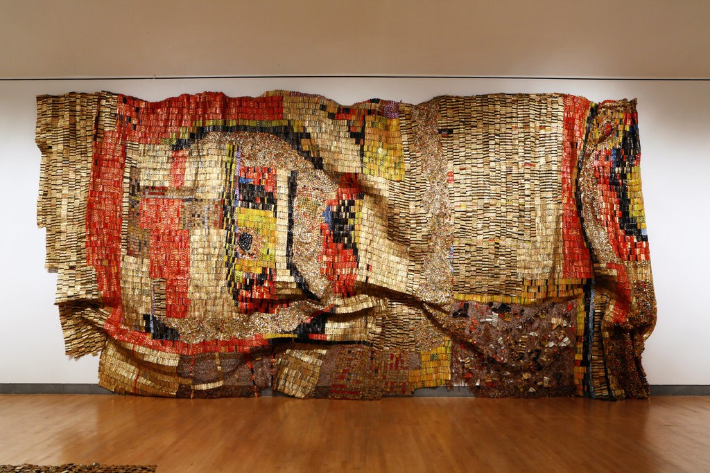 El Anatsui, "Earth's Skin", 2007. Via nytimes.com 