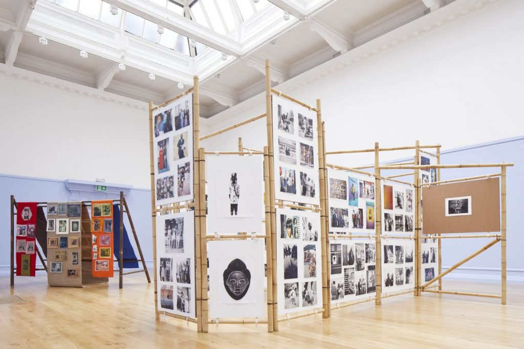 Installation view of Liz Johnson Artur: If you know the beginning, the end is no trouble at the South London Gallery, 2019. Source: southlondongallery.org