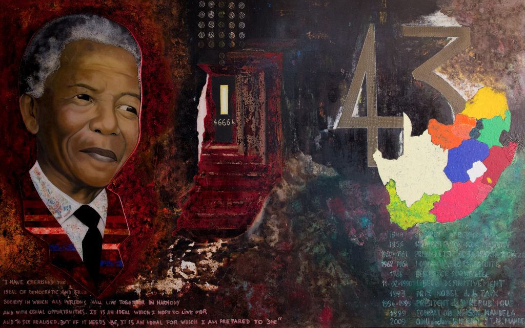  Le Berger de L'ile de Ngor, Homage to Nelson Mandela (2016), Mixed Media. Courtesy, the artist.