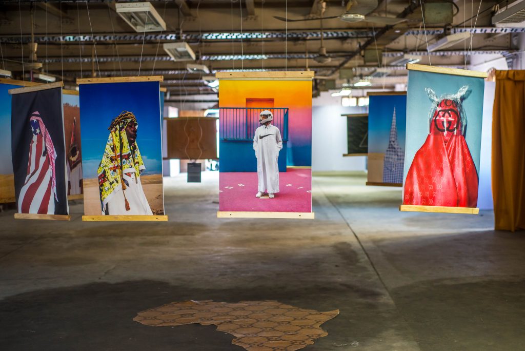 Installation view, Mous Lamrabat, "Kous Kous Klan, LagosPhoto 2019. Photo credit: The Sole Adventurer/Olupitan Olusanya 