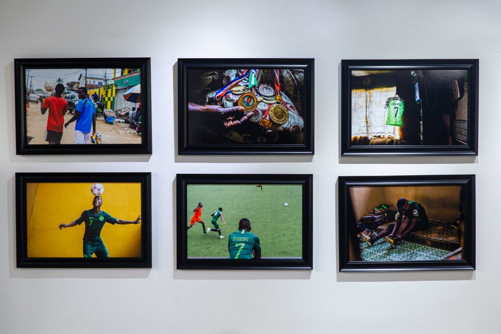 Installation view, "Women through the Lens", LagosPhoto 2019. Photo credit: Benson Ibeabuchi