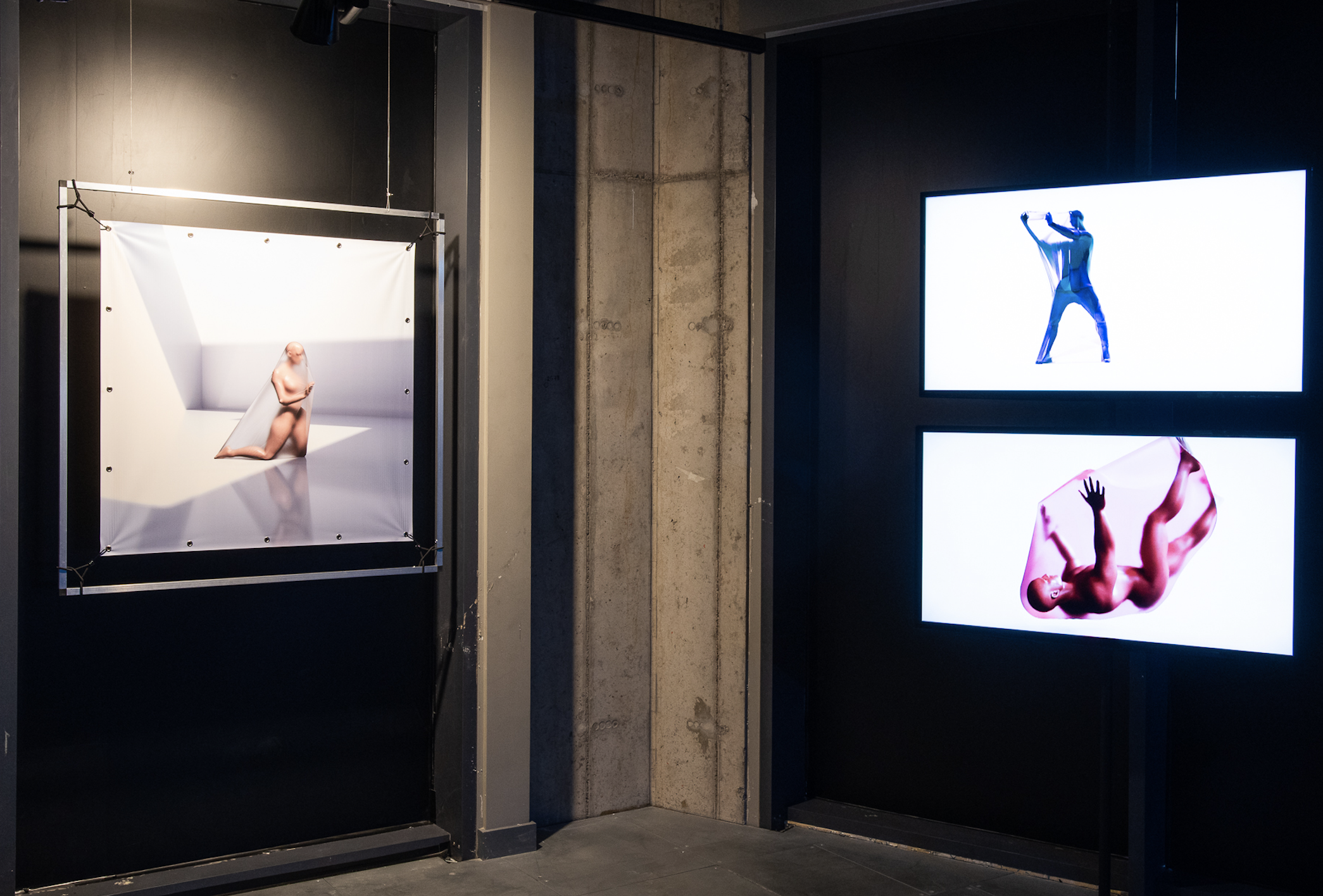 Installation view: 'Powerplay'. Photo by Max Colson, courtesy of arebyte Gallery.