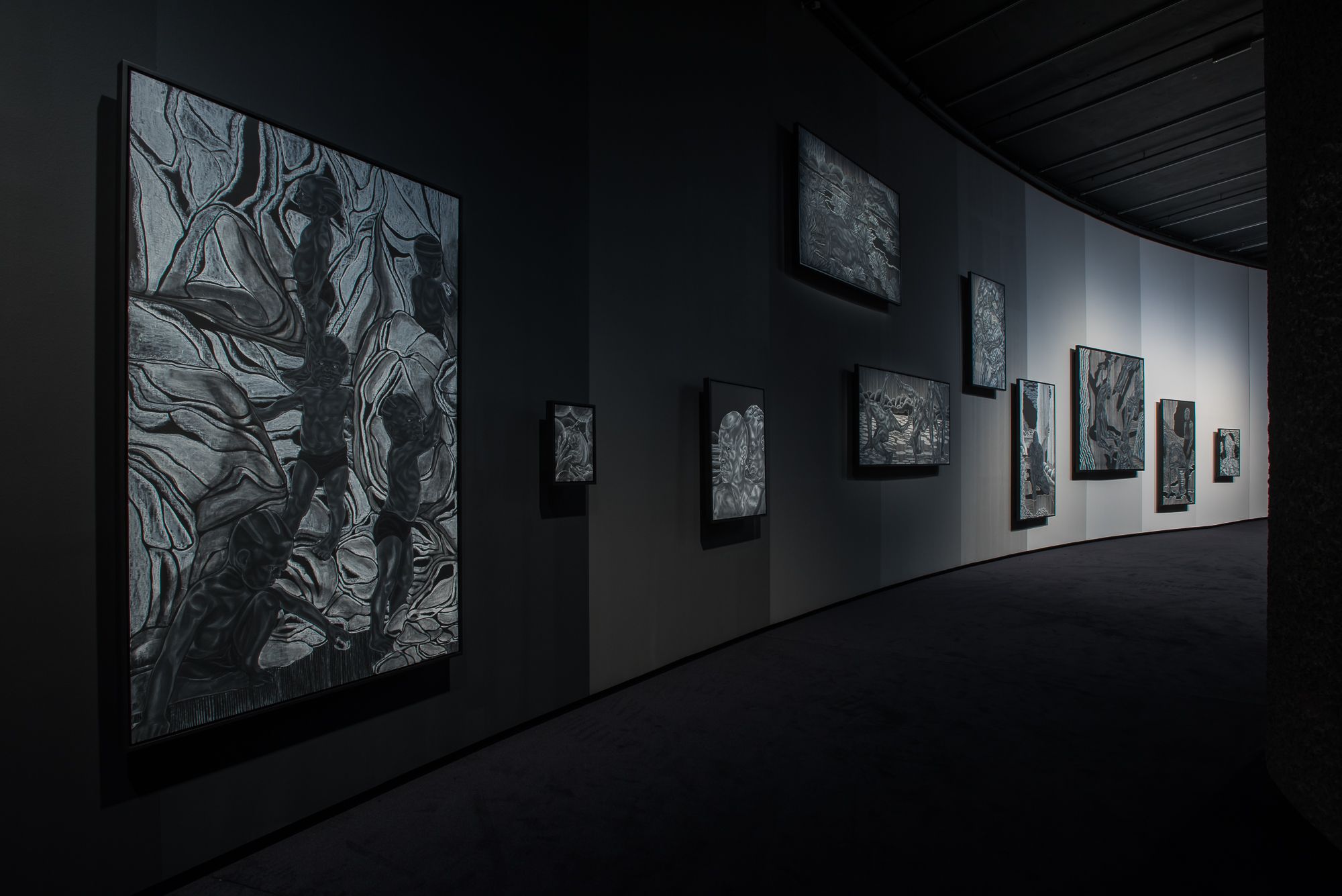 Toyin Ojih Odutola's A Countervailing Theory, 2020 Installation view 
