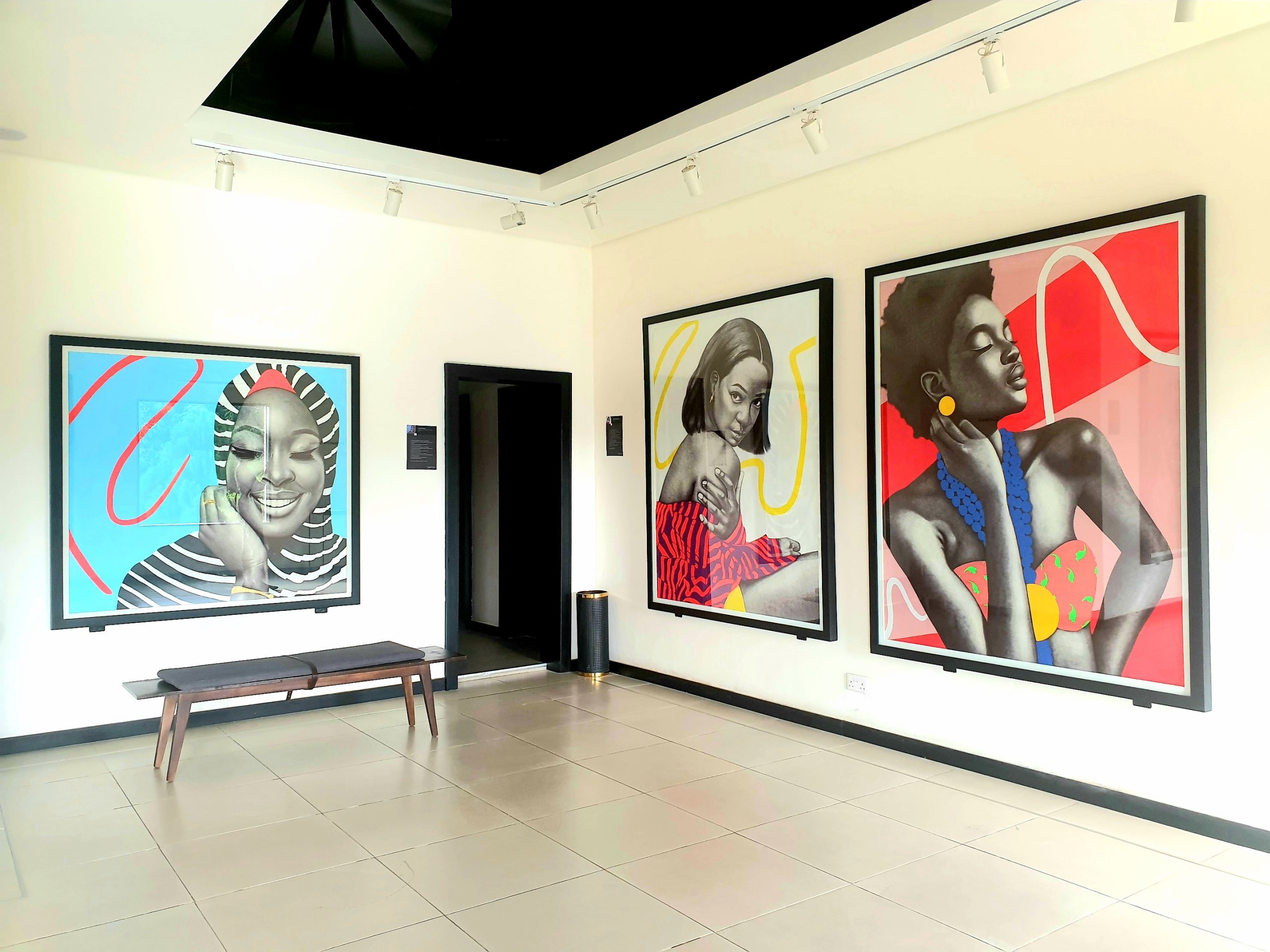 Installation view: Jacqueline Suowari, 'Now I Wear Myself', 2021. Courtesy of Retro Africa