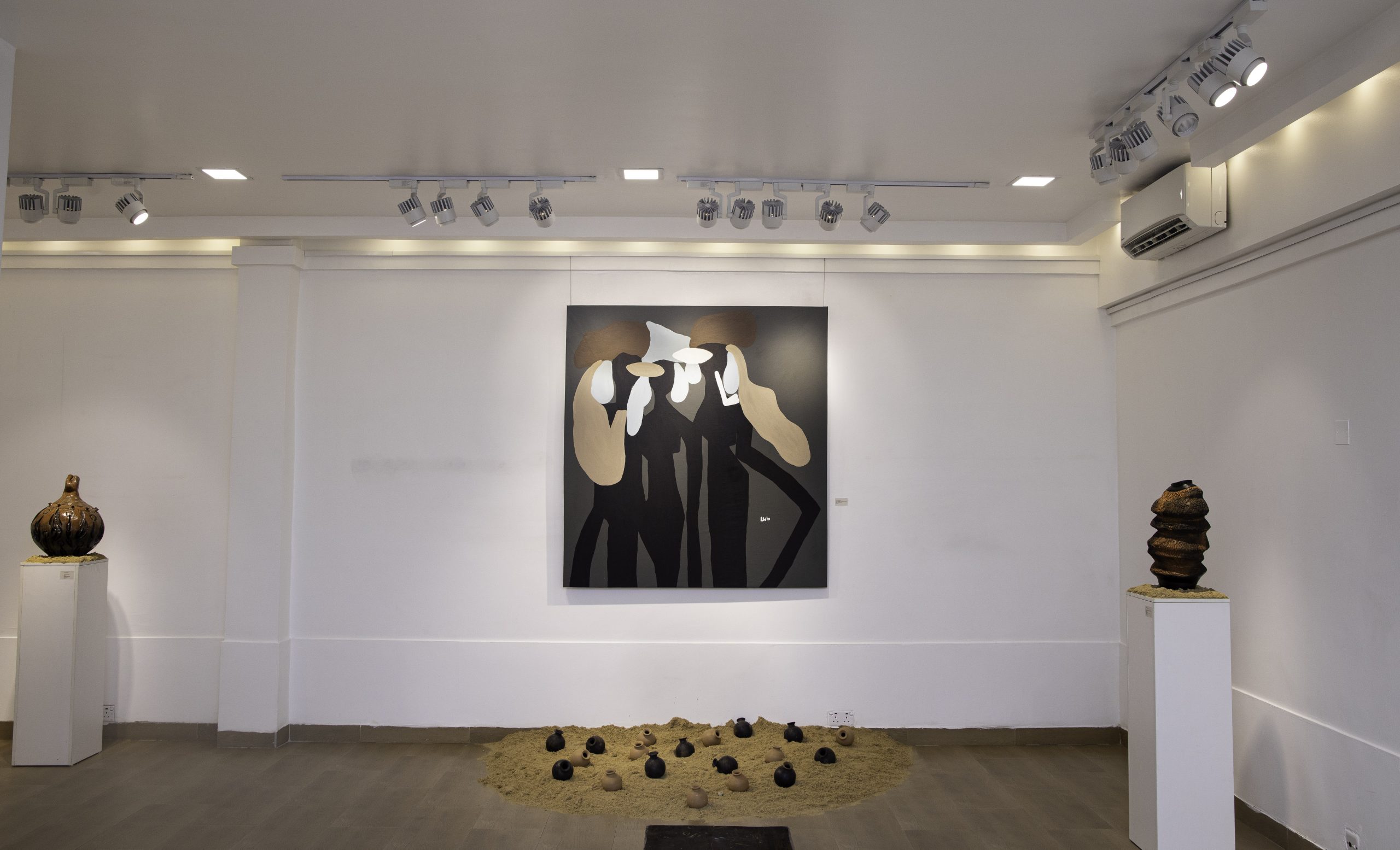 Installation view: 'A Vernacular Homage to Architecture and Design' (2021) at Affinity Gallery, Lagos 