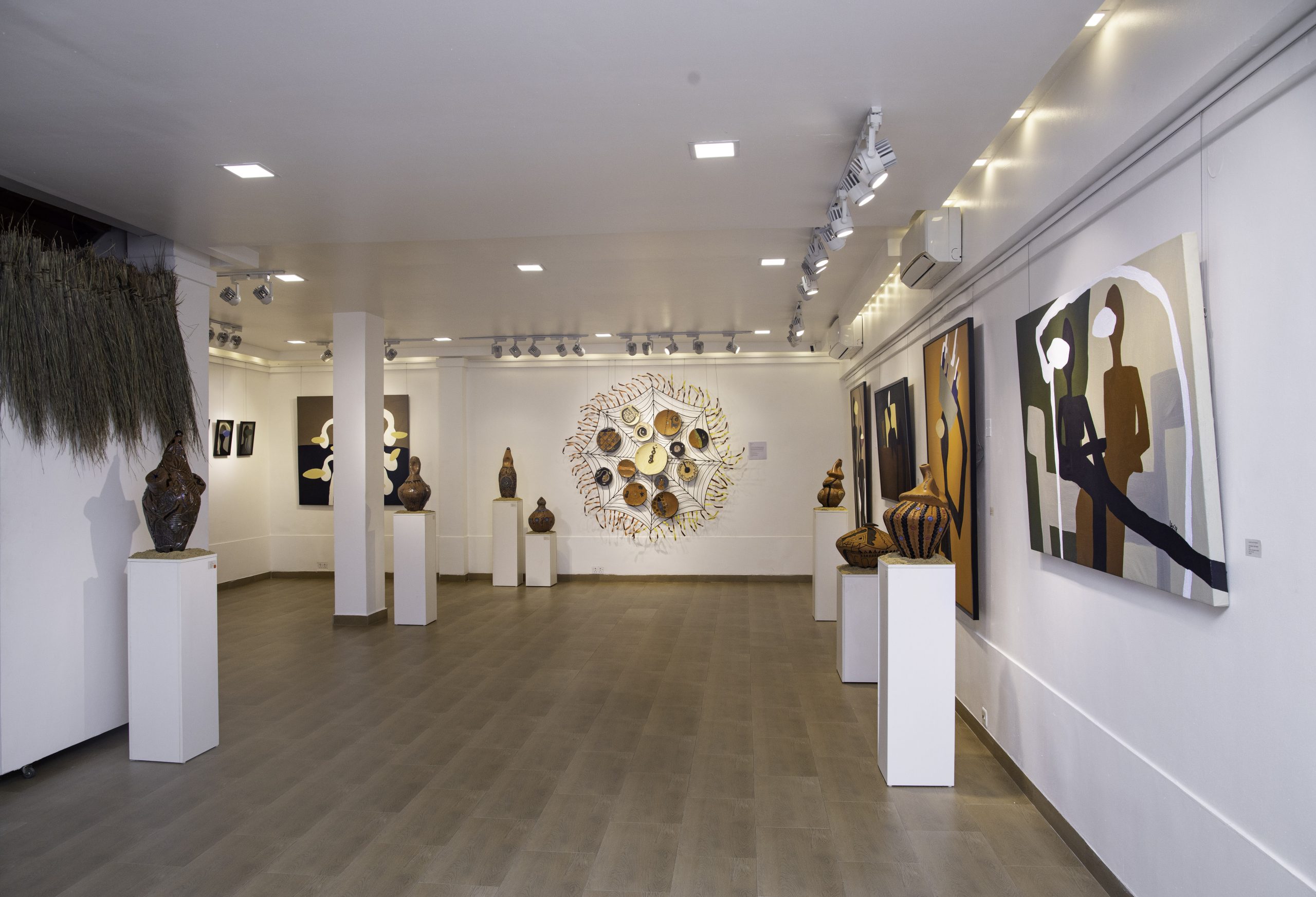 Installation view: 'A Vernacular Homage to Architecture and Design' (2021) at Affinity Gallery, Lagos 