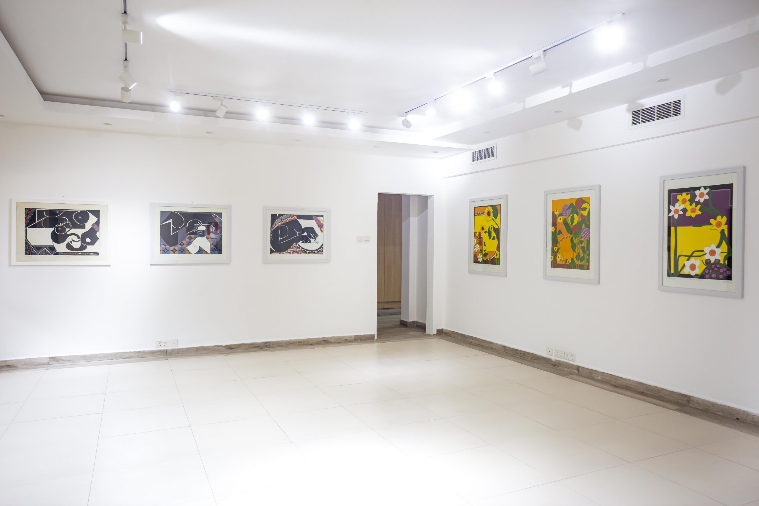 Installation view: Uzo Egonu's Prints at Kó art space in Lagos. Courtesy of Kó