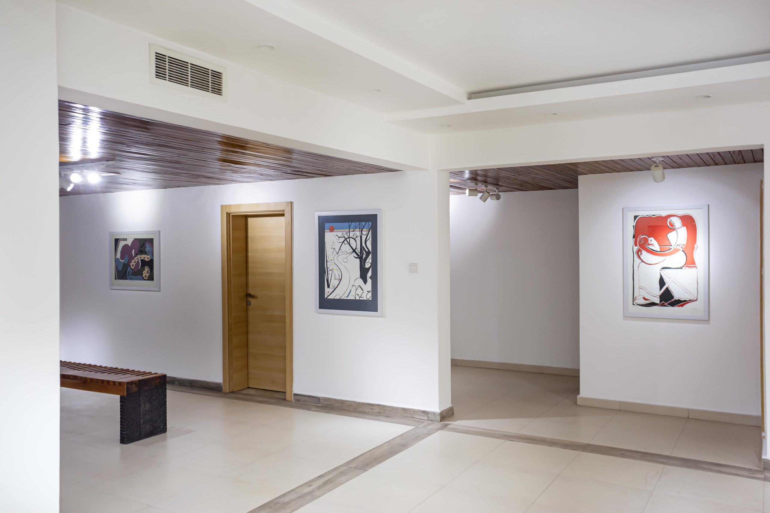 Installation view: Uzo Egonu's Prints at Kó art space in Lagos. Courtesy of Kó