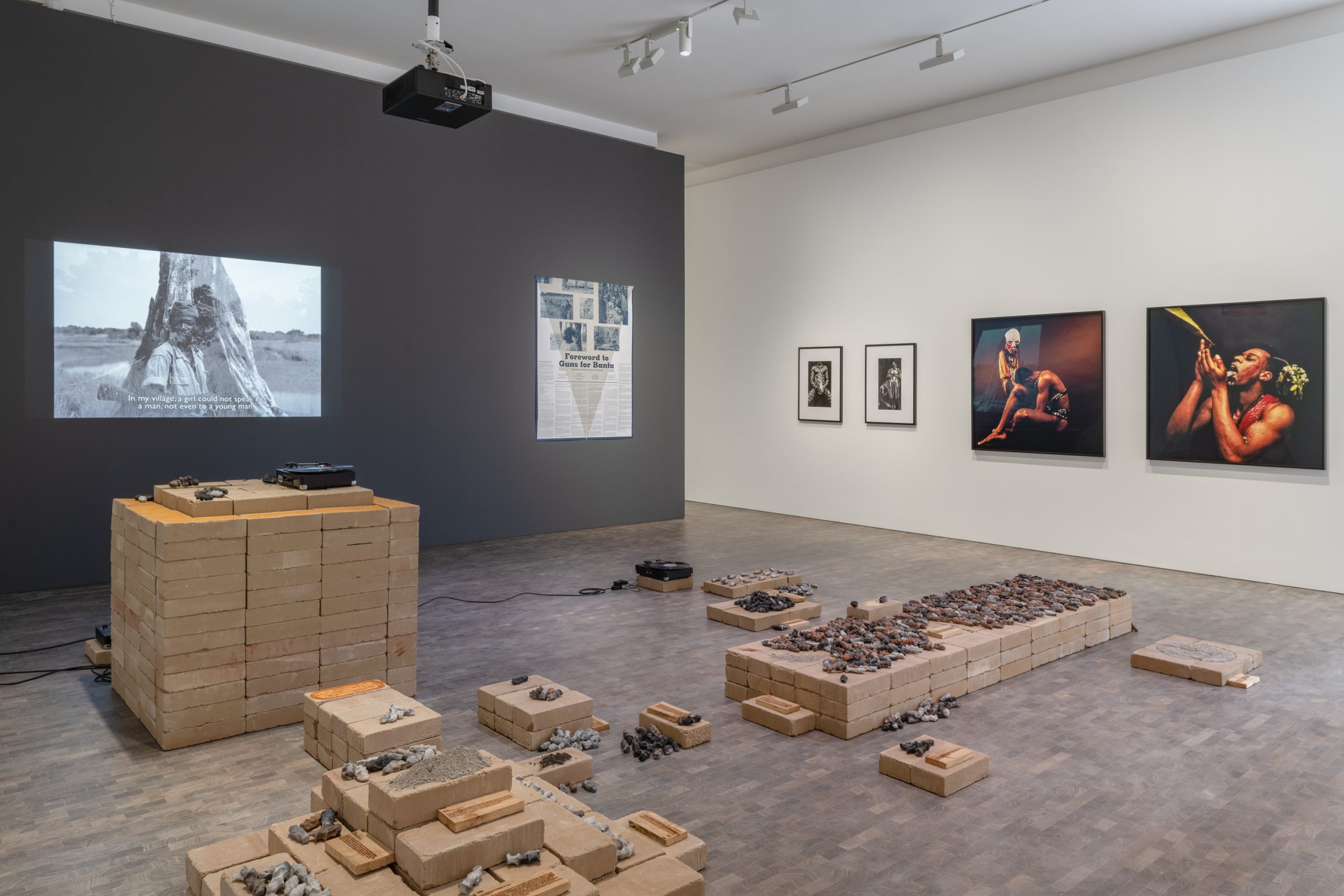 Installation View, 'Living With Ghosts' Guest Curated by Kojo Abudu, July 8 – August 5, 2022, Pace Gallery, London. Photo: Damian Griffiths, courtesy Pace Gallery